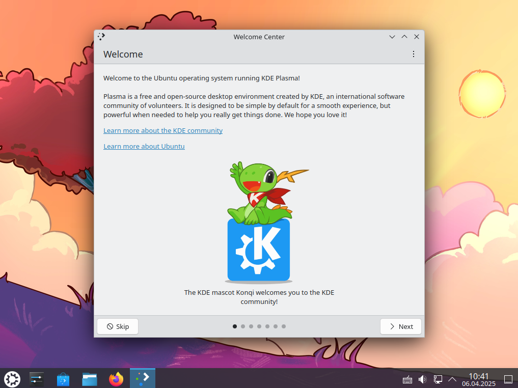 Чистая установка Kubuntu 24.10