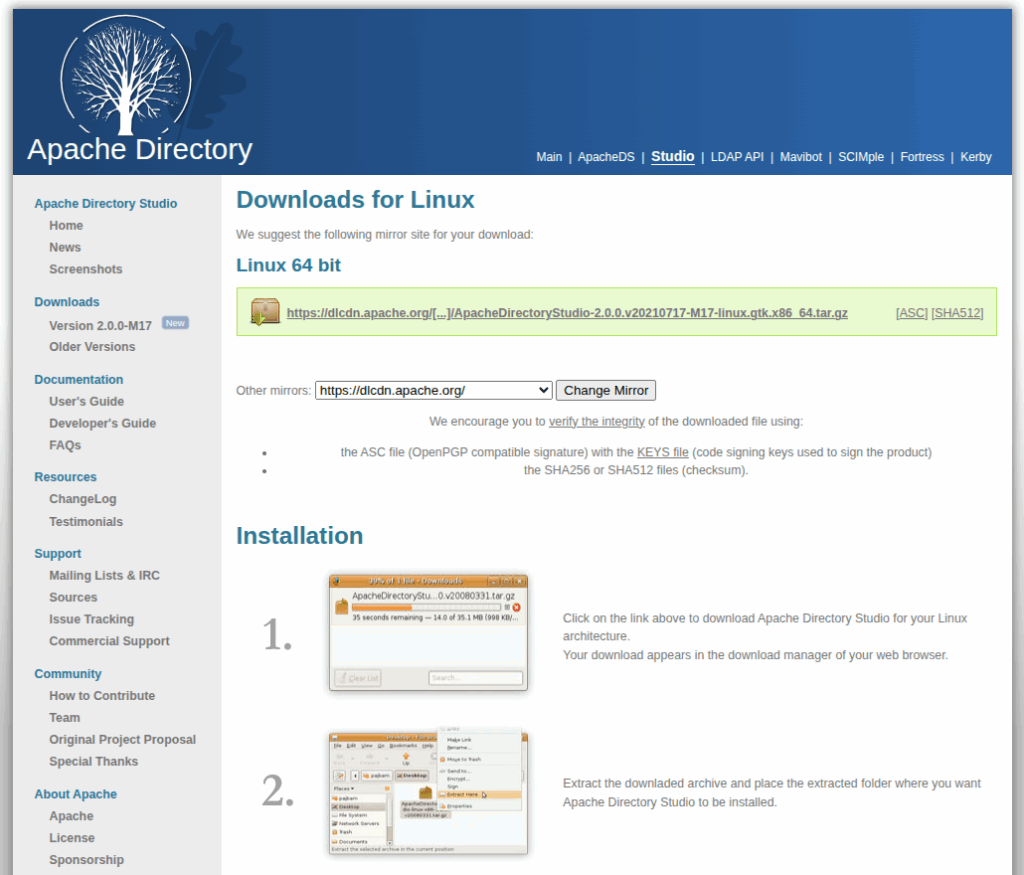 Скачать Apache Direcrory Studio