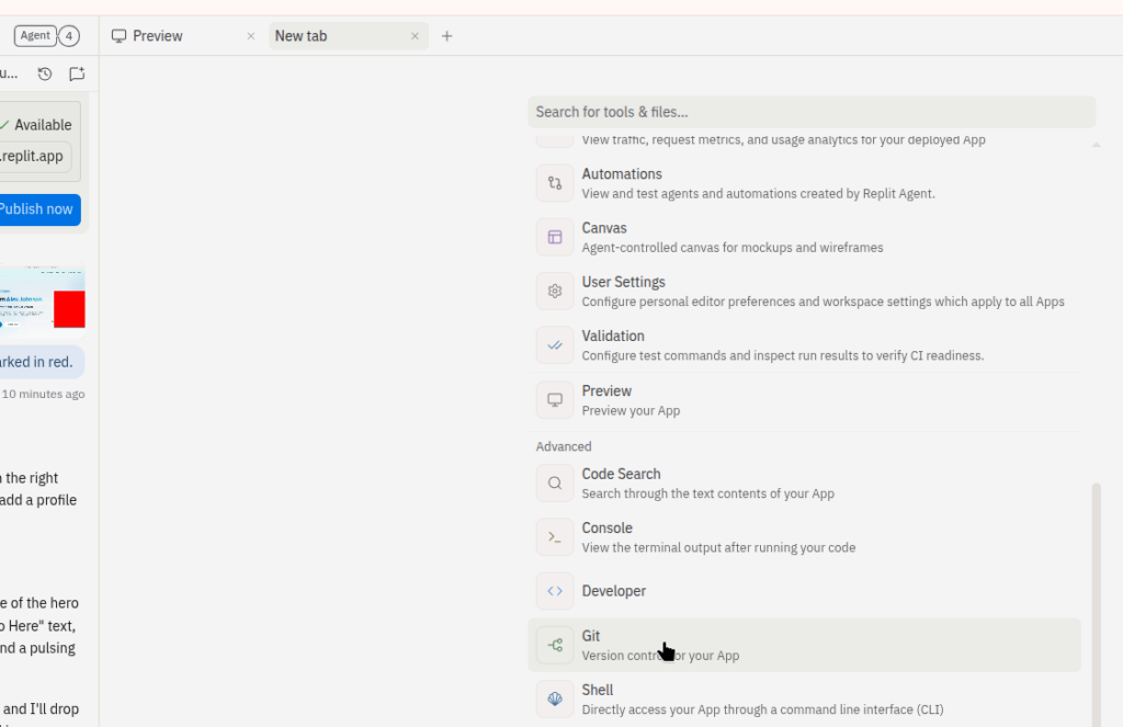 Интеграция replit и GIT
