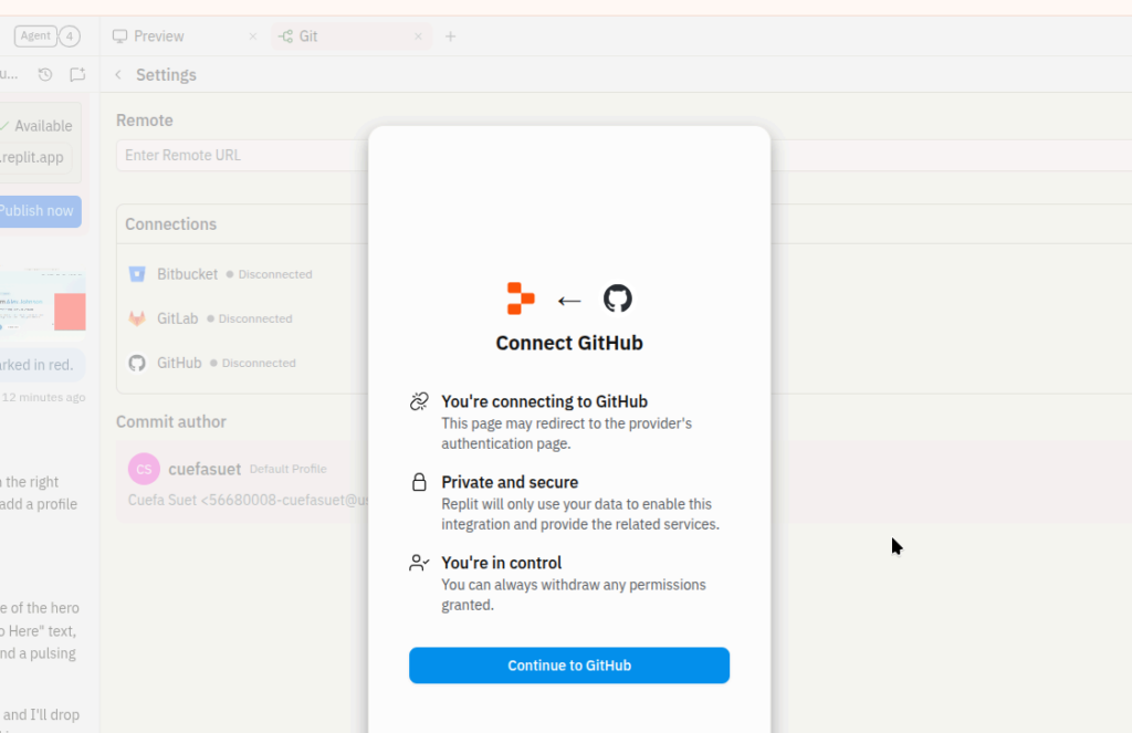 Настройка интеграции с GitHub