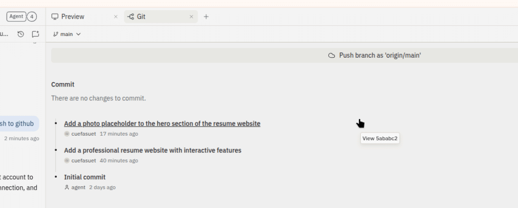 Push Project to GitHub.