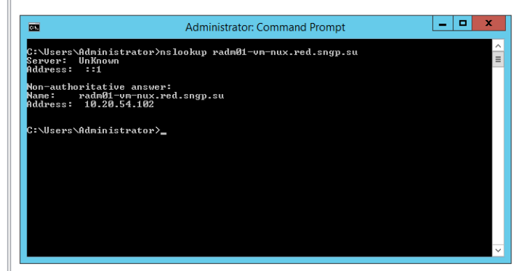 Проверка пересылки со стороны Windows