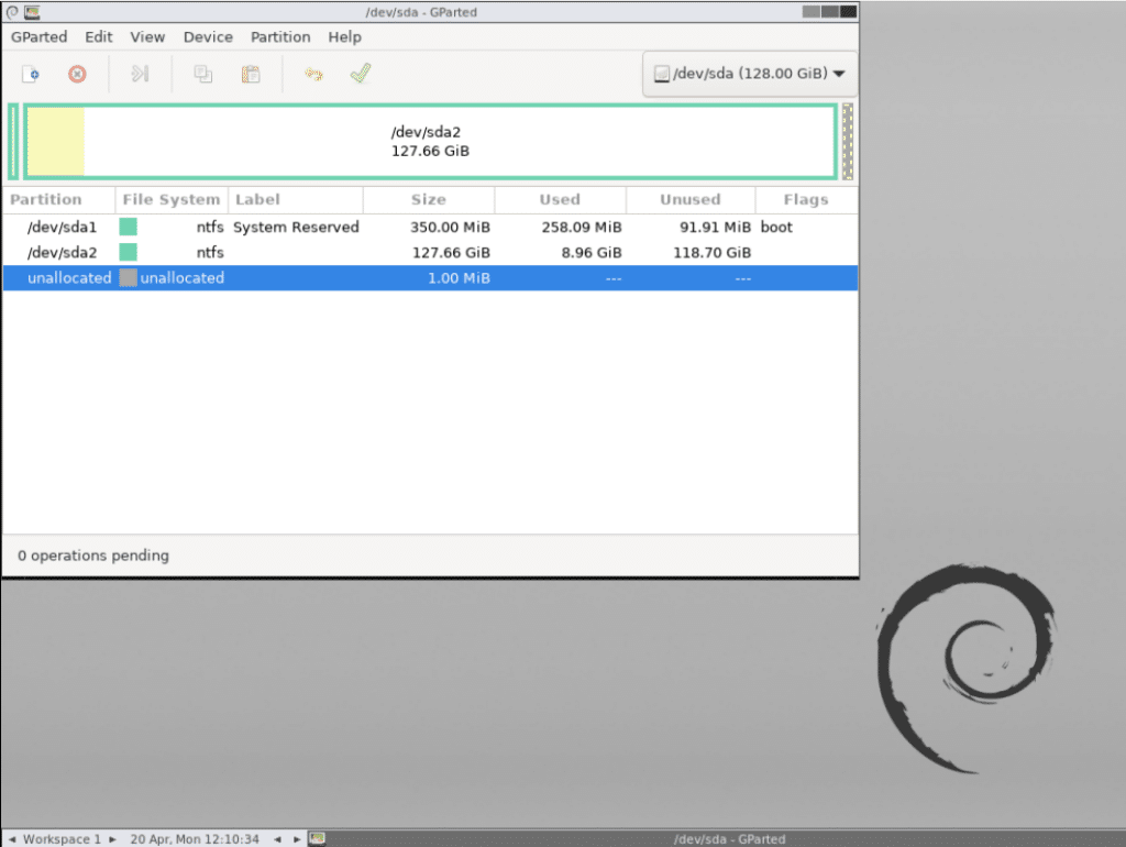 Теперь нам необходимо выделить дисковое пространство куда мы будем устанавливать RED OS.